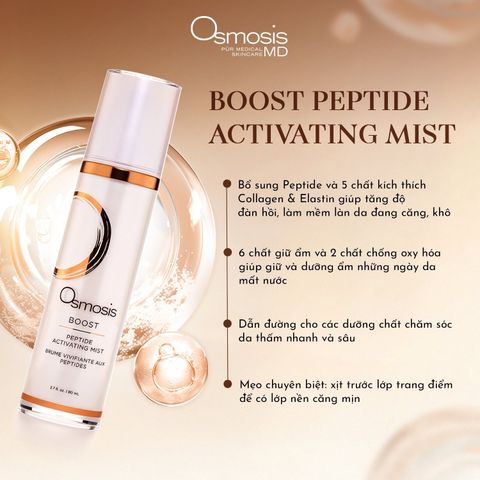 Xịt Khoáng Osmosis Boost Peptide Activating Mist Phục Hồi Và Làm Dịu Da