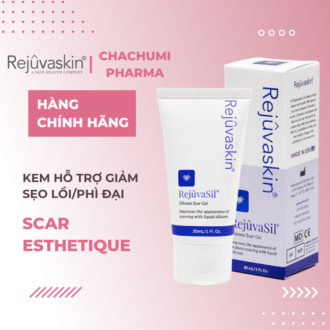 Rejuvaskin Scar RejuvaSil Gel Dưỡng Giảm Sẹo Lồi / Phì Đại, Làm Mềm Da