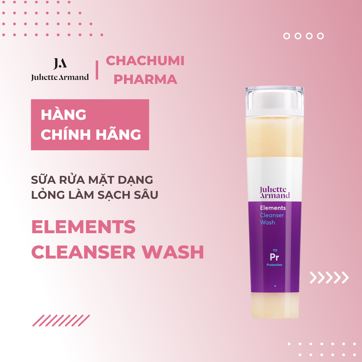 Juliette Armand Elements Cleanser Wash Sữa Rửa Mặt Dạng Lỏng Làm Sạch Sâu Cho Mọi Loại Da 210ml