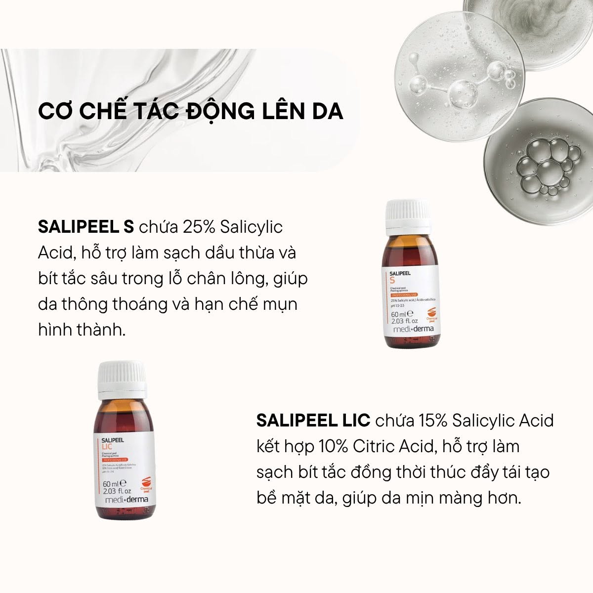 Mediderma Salipeel S Dung Dịch Peel Giảm Mụn, Da Dày Sừng