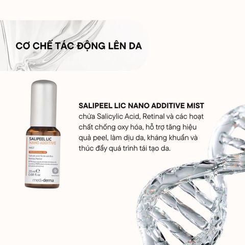 Mediderma Salipeel LIC Nano Additive Xịt Peel Tăng Cường Giảm Viêm Và Giảm Mụn