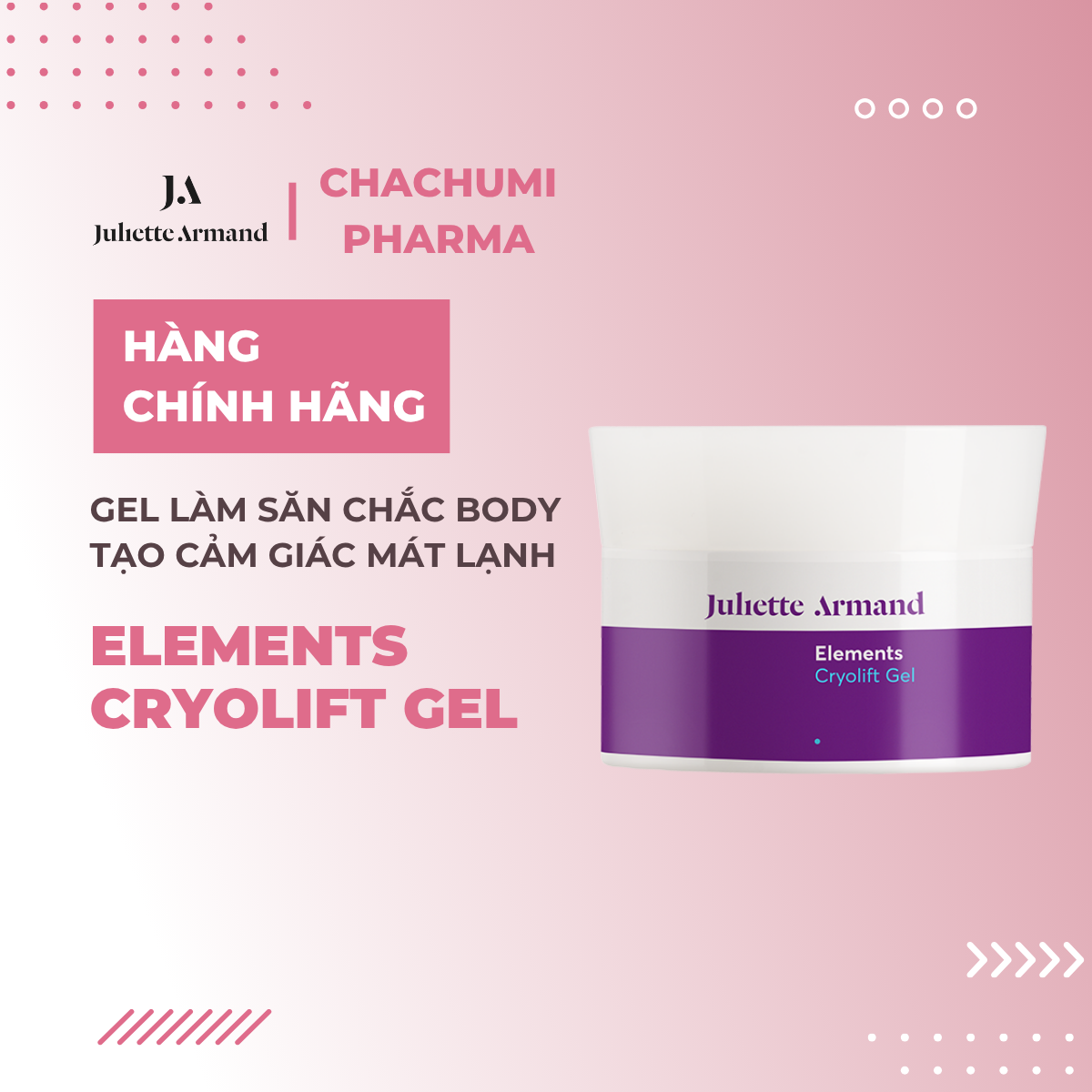 Juliette Armand Elements Cryolift Gel - Gel Hỗ Trợ Làm Săn Chắc Body Tạo Cảm Giác Mát Lạnh 200ml