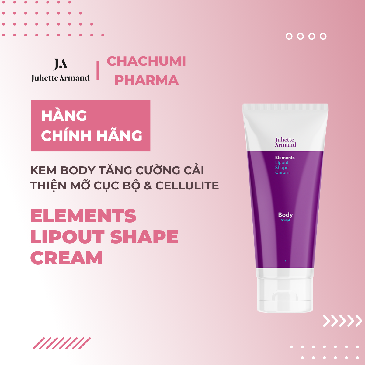 Juliette Armand Elements Lipout Shape Cream Kem Body Tăng Cường Cải Thiện Mỡ Cục Bộ Và Cellulite 200ml