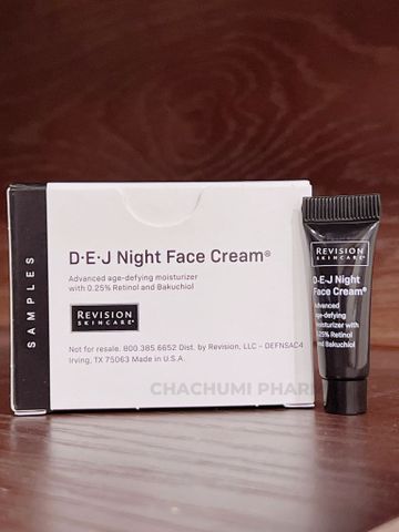 [Tuýp 4gram] Revision Skincare D·E·J Night Face Cream - Kem Dưỡng Làm Giảm Nếp Nhăn Và Cải Thiện Độ Đàn Hồi Cho Da