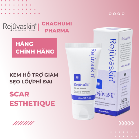 Rejuvaskin Scar RejuvaSil Gel Dưỡng Giảm Sẹo Lồi / Phì Đại, Làm Mềm Da