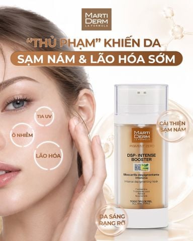 Mặt Nạ Giảm Thâm Nám MartiDerm Pigment Zero DSP-Intense Booster Cải Thiện Sắc Tố Da 30ml