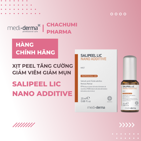Mediderma Salipeel LIC Nano Additive Xịt Peel Tăng Cường Giảm Viêm Và Giảm Mụn