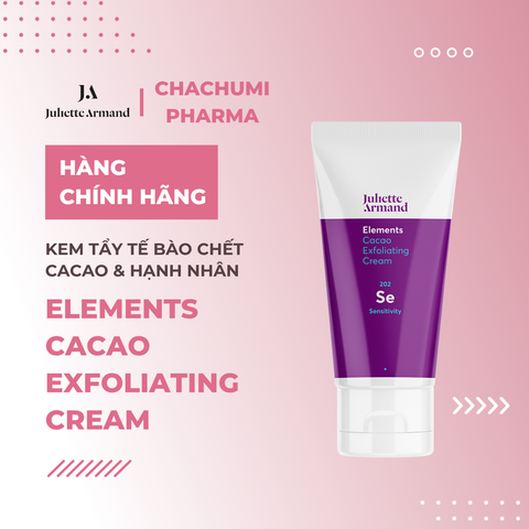 Juliette Armand Elements Cacao Exfoliating Cream Kem Tẩy Tế Bào Chết Cacao & Hạnh Nhân Cho Da Khô, Nhạy Cảm 50ml