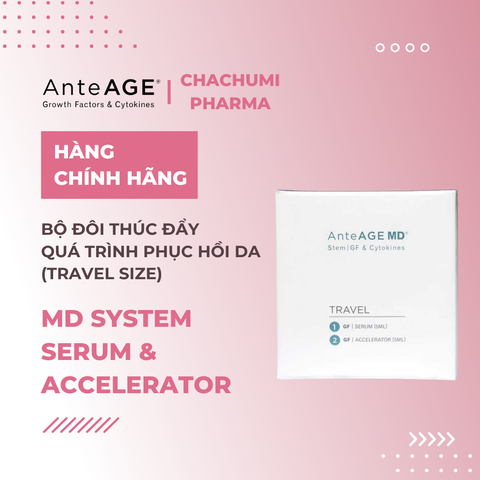 [DATE 03/2027]  Bộ Đôi AnteAGE MD System - MD Serum (1) & MD Accelerator (2) Chống Oxy Hóa, Phục Hồi & Nuôi Dưỡng Da Chuyên Sâu