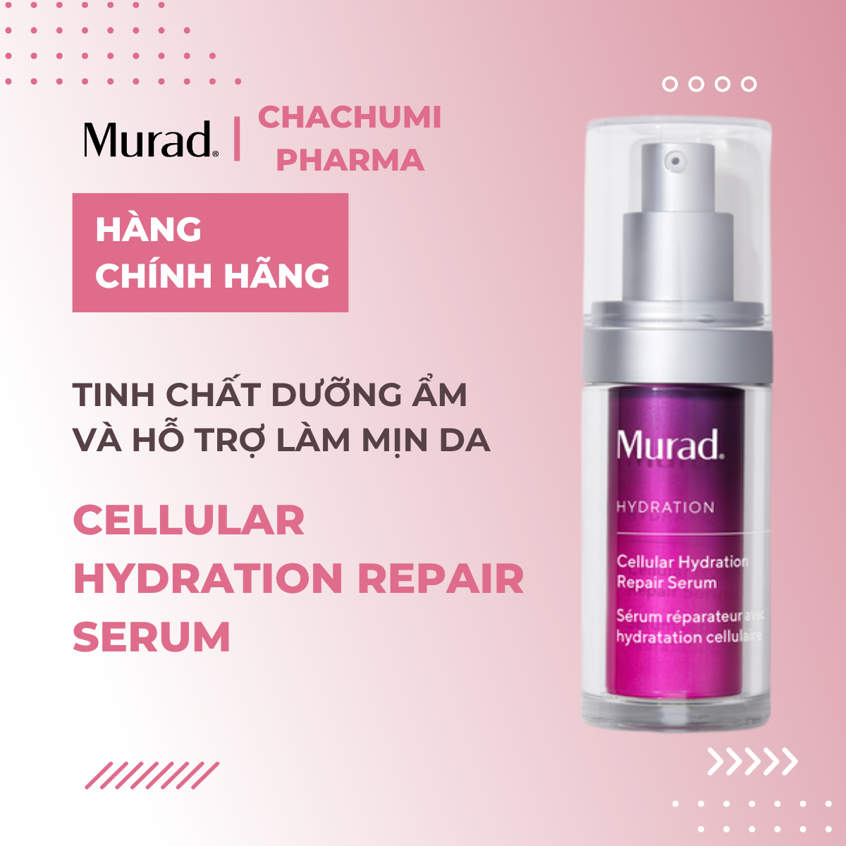 Serum Dưỡng Ẩm Và Hỗ Trợ Làm Mịn Da Murad Cellular Hydration Repair Serum 30ml