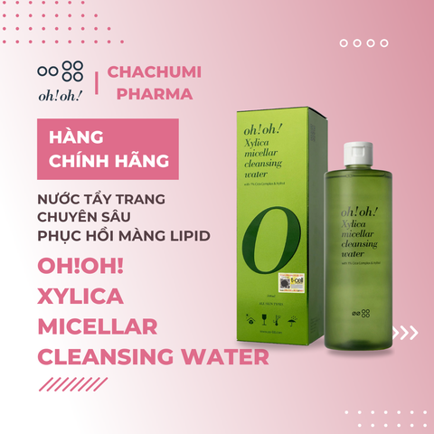 Nước Tẩy Trang Chuyên Sâu oh!oh! Xylica Micellar Cleansing Water 500ml