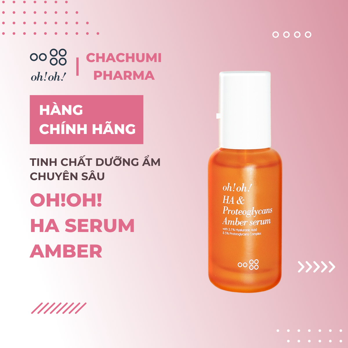 oh!oh! HA Serum : amber - Tinh Chất Dưỡng Ẩm Chuyên Sâu