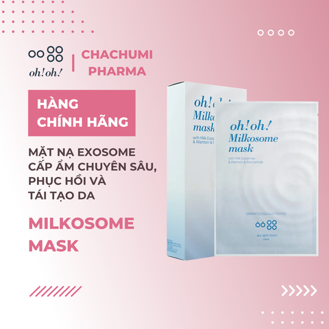 Oh!Oh! Milkosome Mask - Mặt Nạ Exosome Cấp Ẩm Chuyên Sâu, Phục Hồi Và Tái Tạo Da