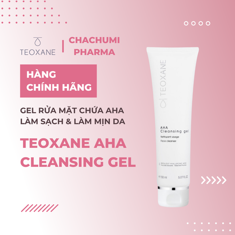 Teoxane AHA Cleansing Gel - Gel Rửa Mặt Chứa AHA Làm Sạch & Làm Mịn Da 150ml