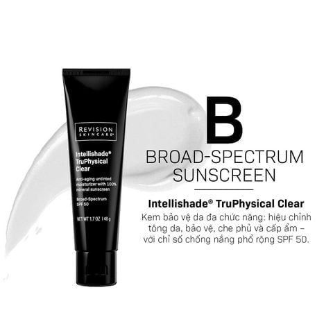 [Tuýp 4g] Kem Chống Nắng Revision Skincare Intellishade Truphysical Clear Kết Hợp Dưỡng Ẩm Và Làm Giảm Nếp Nhăn