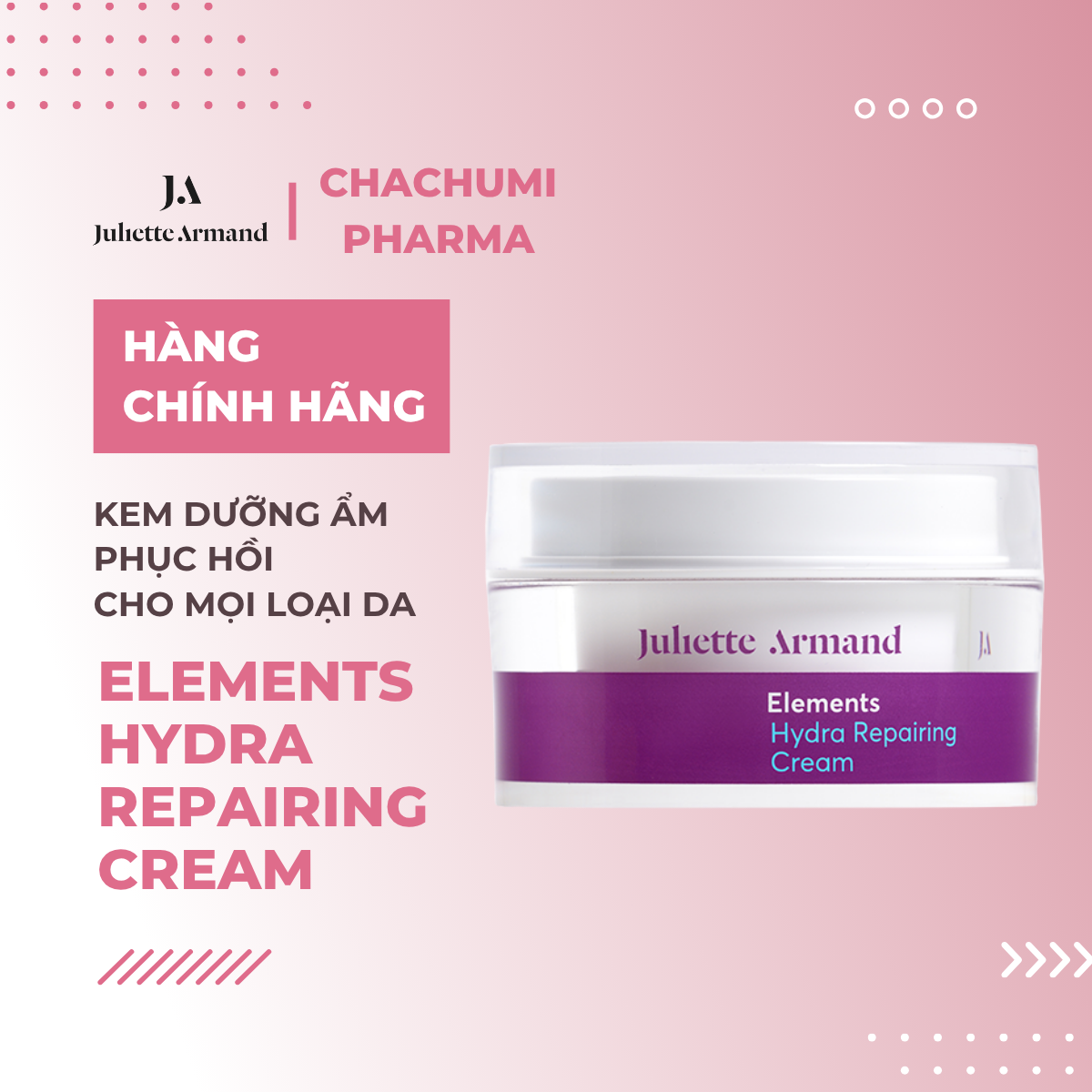Juliette Armand Elements Hydra Repairing Cream Kem Dưỡng Ẩm Phục Hồi Cho Mọi Loại Da 50ml