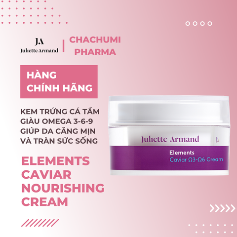 Juliette Armand Elements Caviar Nourishing Cream Kem Trứng Cá Tầm Giàu Omega 3-6-9 Giúp Da Căng Mịn 50ml