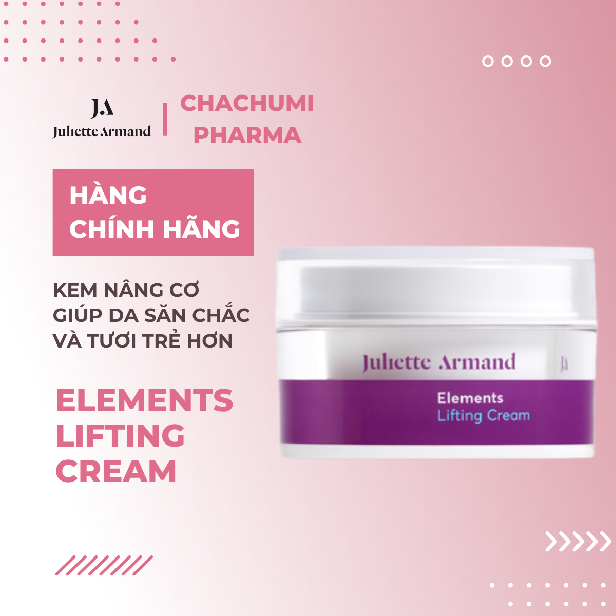 Juliette Armand Elements Lifting Cream Kem Nâng Cơ Giúp Da Săn Chắc Và Tươi Trẻ Hơn 50ml