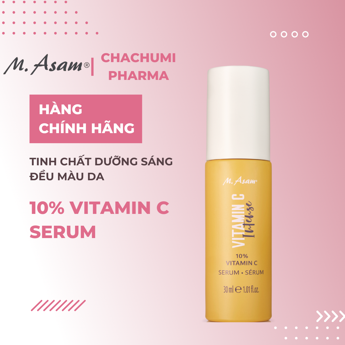 M. Asam 10% Vitamin C Serum Intense Tinh Chất Dưỡng Sáng Đều Màu Da 30ml