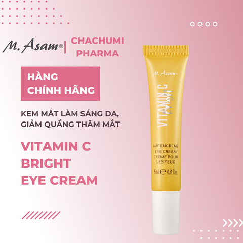 M. Asam Vitamin C Bright Eye Cream Kem Mắt Làm Sáng Da, Giảm Quầng Thâm Mắt 15ml