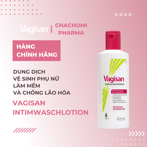 Vagisan Intimwaschlotion - Dung Dịch Vệ Sinh Phụ Nữ Làm Mềm Và Chống Lão Hóa