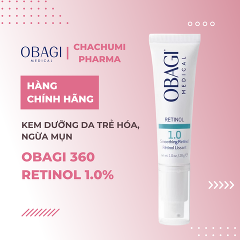 Obagi 360 Retinol 1.0% - Kem Dưỡng Da Trẻ Hóa, Ngừa Mụn