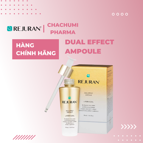 Tinh chất Rejuran Dual Effect Ampoule dưỡng ẩm sâu, hỗ trợ phục hồi, cải thiện dấu hiệu lão hoá