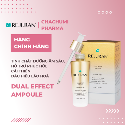 Tinh chất Rejuran Dual Effect Ampoule dưỡng ẩm sâu, hỗ trợ phục hồi, cải thiện dấu hiệu lão hoá