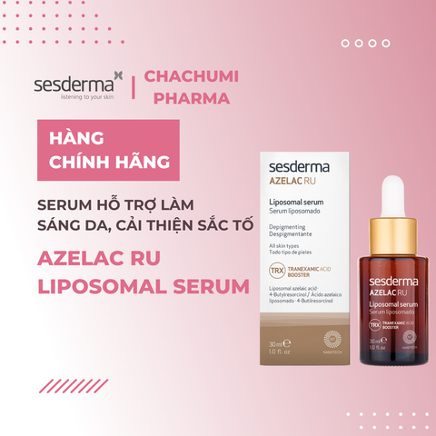 Sesderma Azelac RU Liposomal Serum 30ml – Serum Làm Sáng Da, Cải Thiện Sạm Nám & Da Không Đều Màu