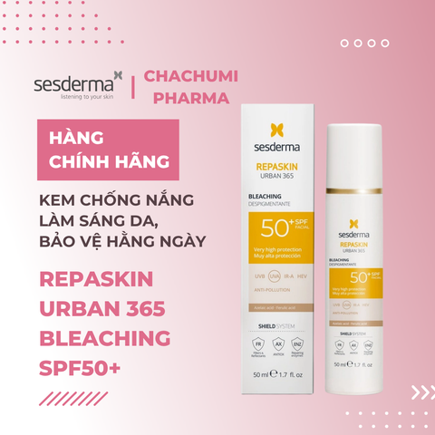 Sesderma Repaskin SPF 50+  Bleaching - Sensitive Skin - Invisible Light Texture - Dry Touch - Kem Chống Nắng 50ml