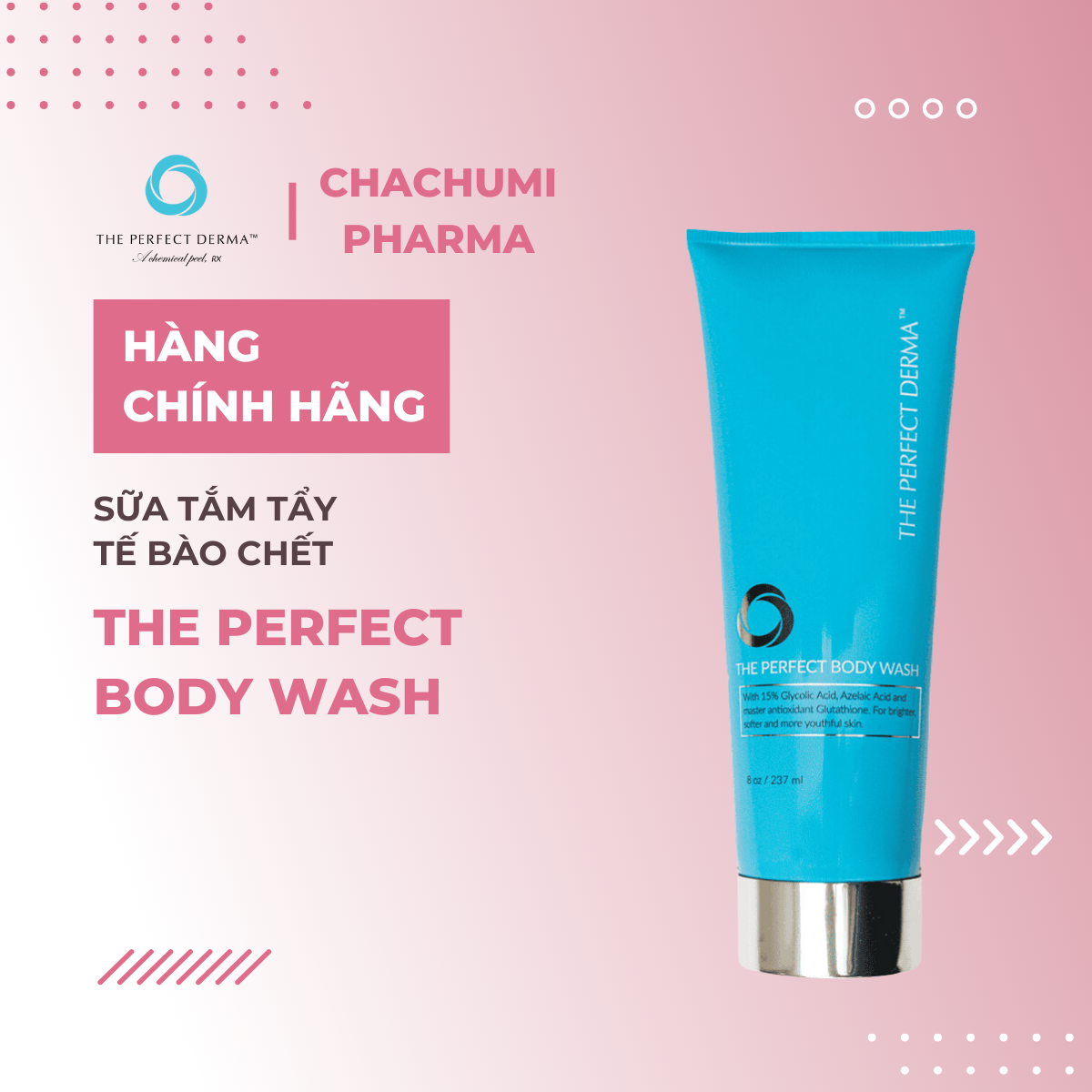 The perfect body wash - Sửa tắm làm sáng da, giảm viêm nang lông
