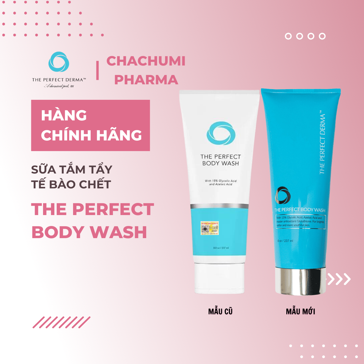 The perfect body wash - Sửa tắm làm sáng da, giảm viêm nang lông