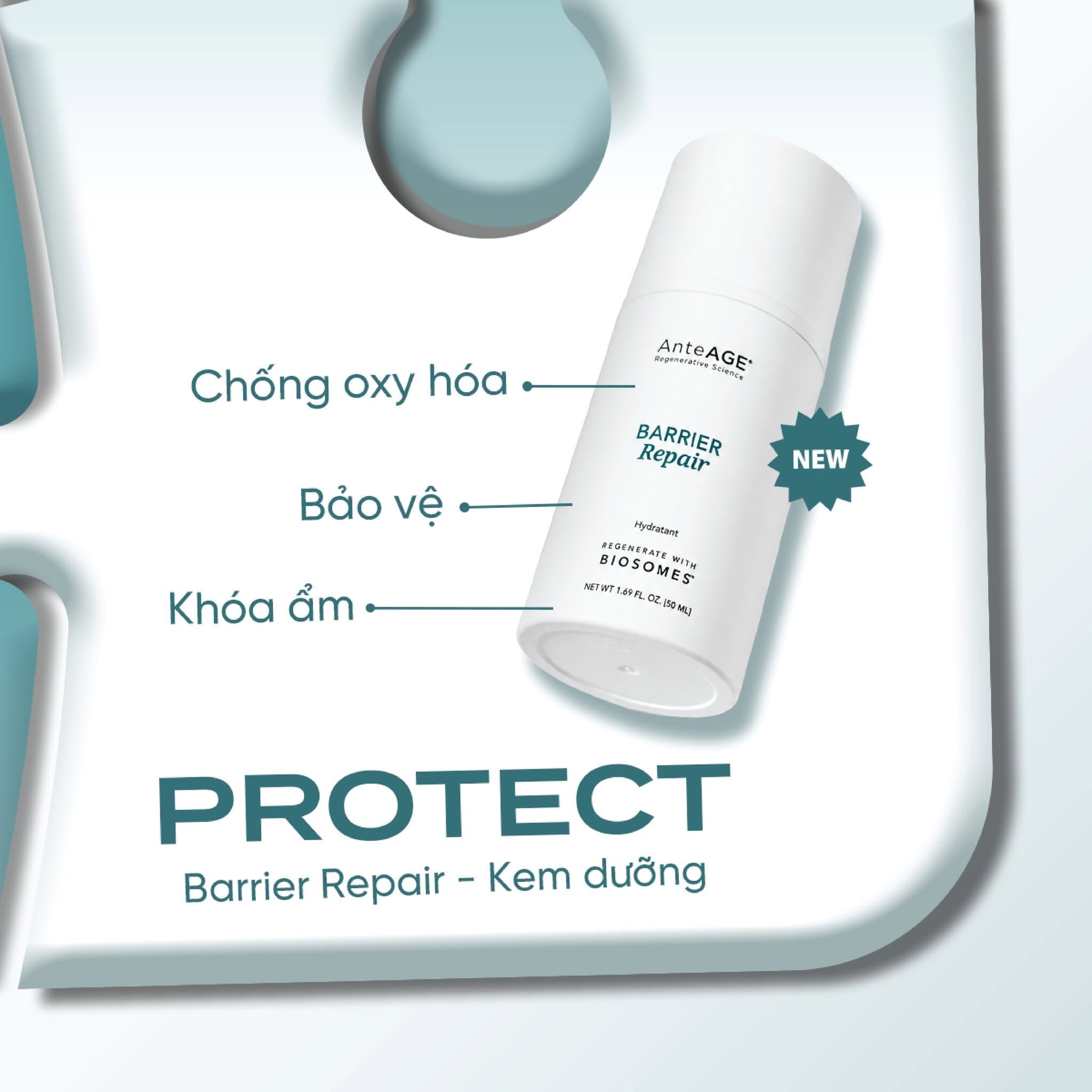 Kem Dưỡng AnteAGE Barrier Repair Biosomes Hỗ Trợ Phục Hồi, Sửa Chữa Hàng Rào Bảo Vệ Da 50ml