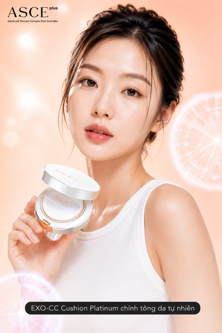 ASCE plus EXO-CC Cushion Platinum - Phấn Nước CC Cushion Che Phủ Dưỡng Da Chống Nắng Exosome