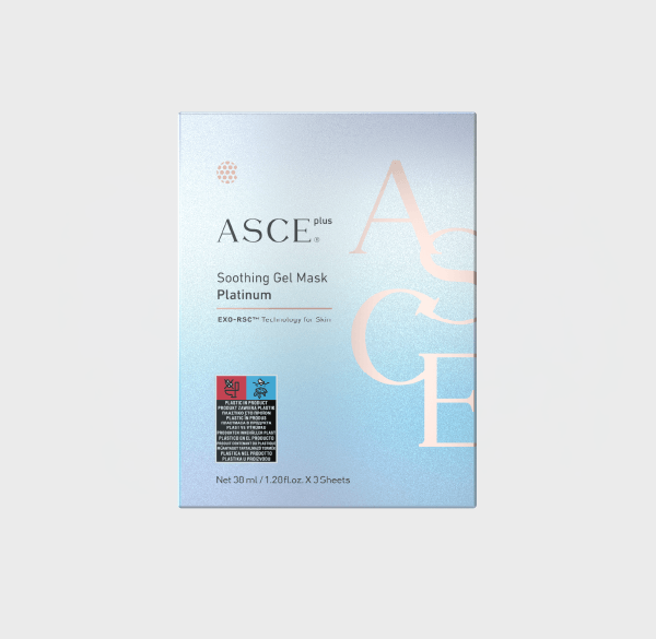 ASCE plus Soothing Gel Mask Platinum - Mặt Nạ Làm Dịu Phục Hồi Da Tổn Thương, Kích Ứng Hoặc Sau Xâm Lấn 38ml x 3 miếng/hộp