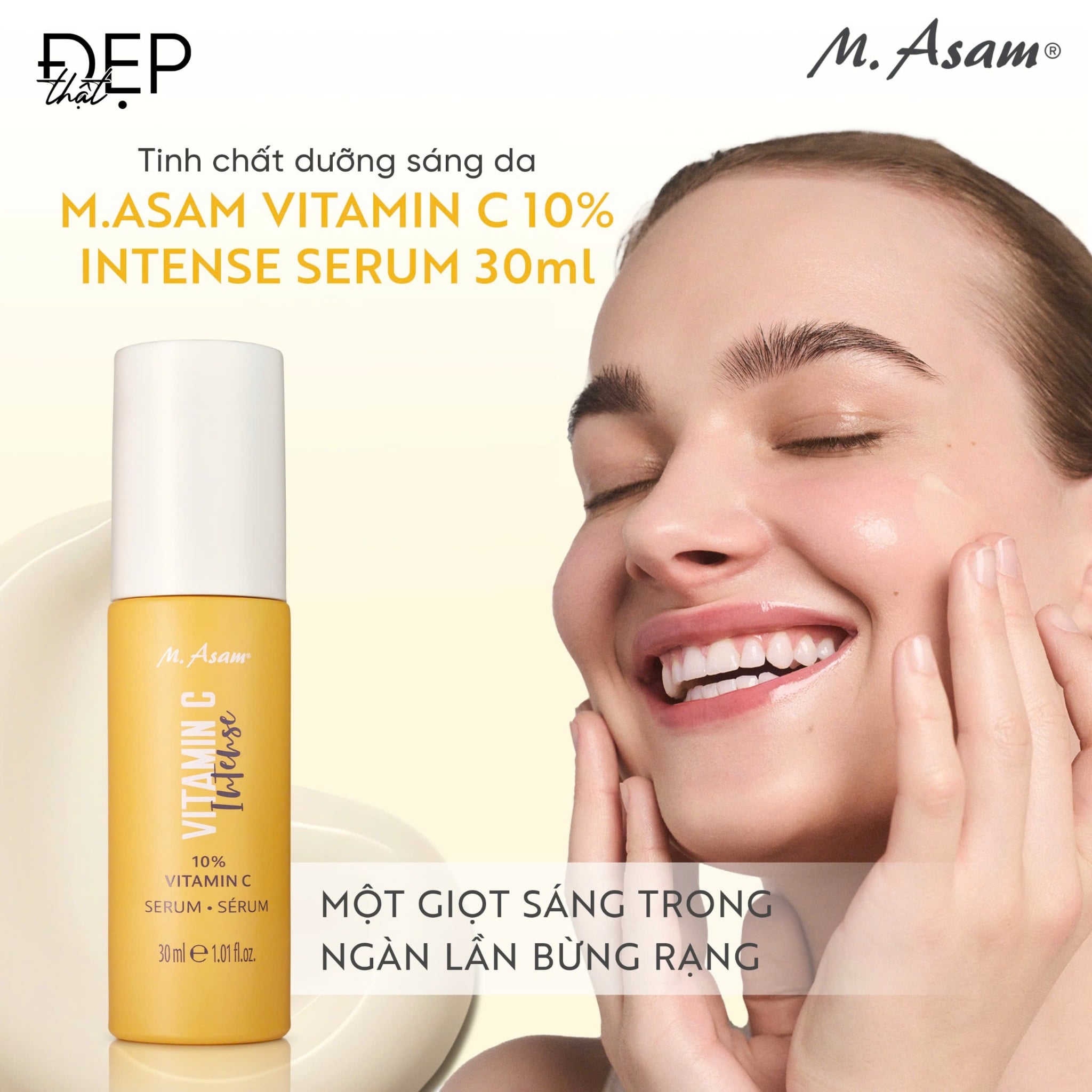M. Asam 10% Vitamin C Serum Intense Tinh Chất Dưỡng Sáng Đều Màu Da 30ml