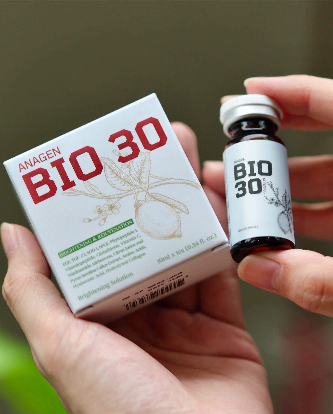 Tinh Chất Bio 30 Anagen - Tinh Chất Hỗ Trợ Làm Trắng Da Và Phục Hồi Da 10ml