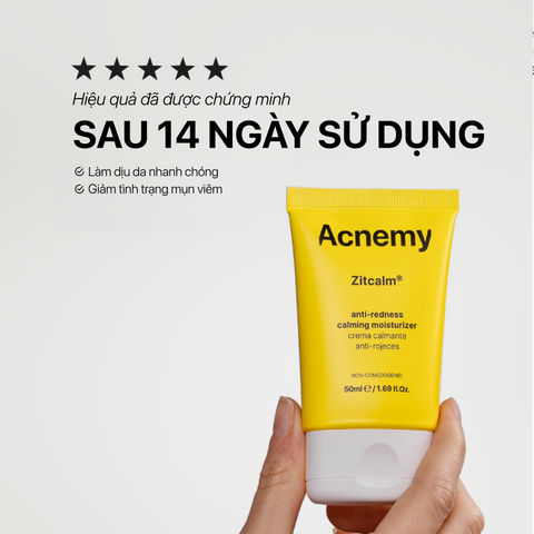 Acnemy Zitcalm Anti Redness Calming Moisturizer Kem Dưỡng Làm Dịu Da Và Hỗ Trợ Phục Hồi Da 50ml