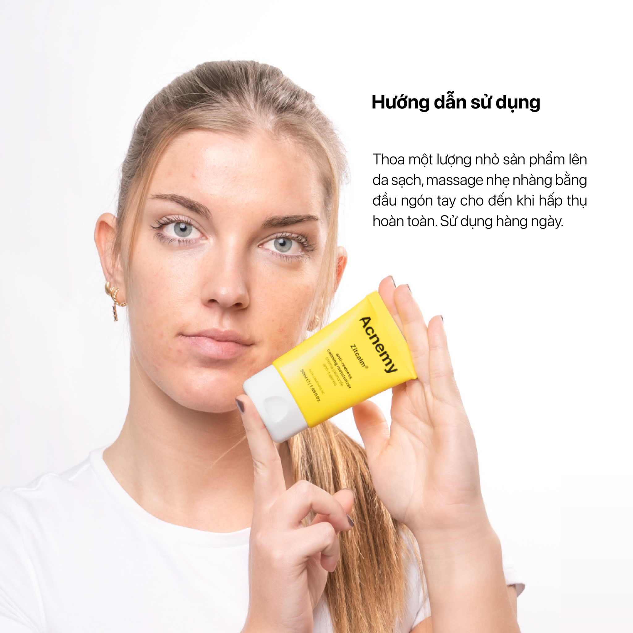 Acnemy Zitcalm Anti Redness Calming Moisturizer Kem Dưỡng Làm Dịu Da Và Hỗ Trợ Phục Hồi Da 50ml