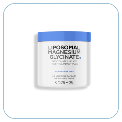 Codeage Liposomal Magnesium Glycinate 240v - Viên Uống Bổ Sung Magiê Hỗ Trợ Tập Gym, Giấc Ngủ, Xương Khớp, Giảm Stress