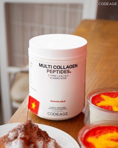 Bột Collagen Codeage Thủy Phân Tổng Hợp Trẻ Hóa Toàn Diện Codeage Multi Collagen 567g
