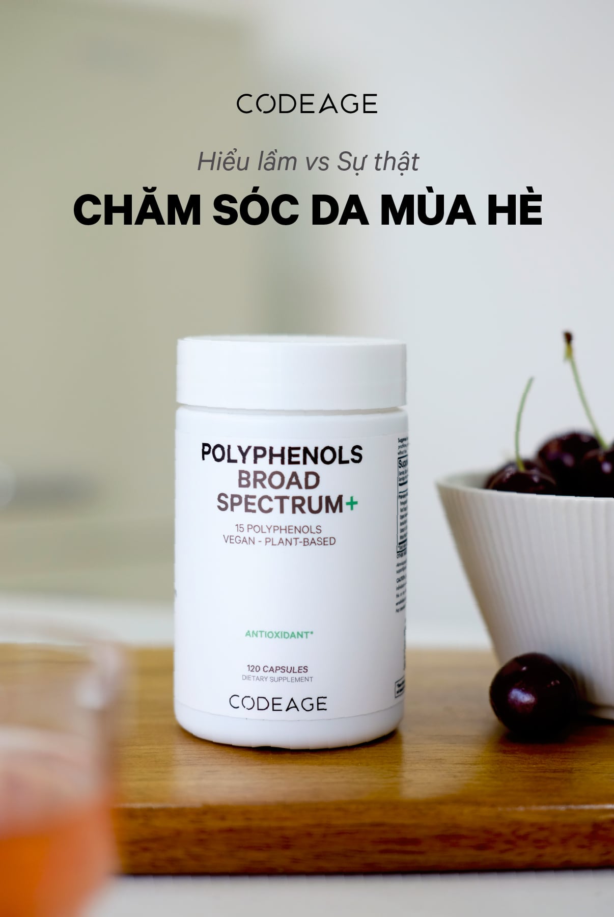 CODEAGE Polyphenols Broad Spectrum - VIÊN CHỐNG NẮNG