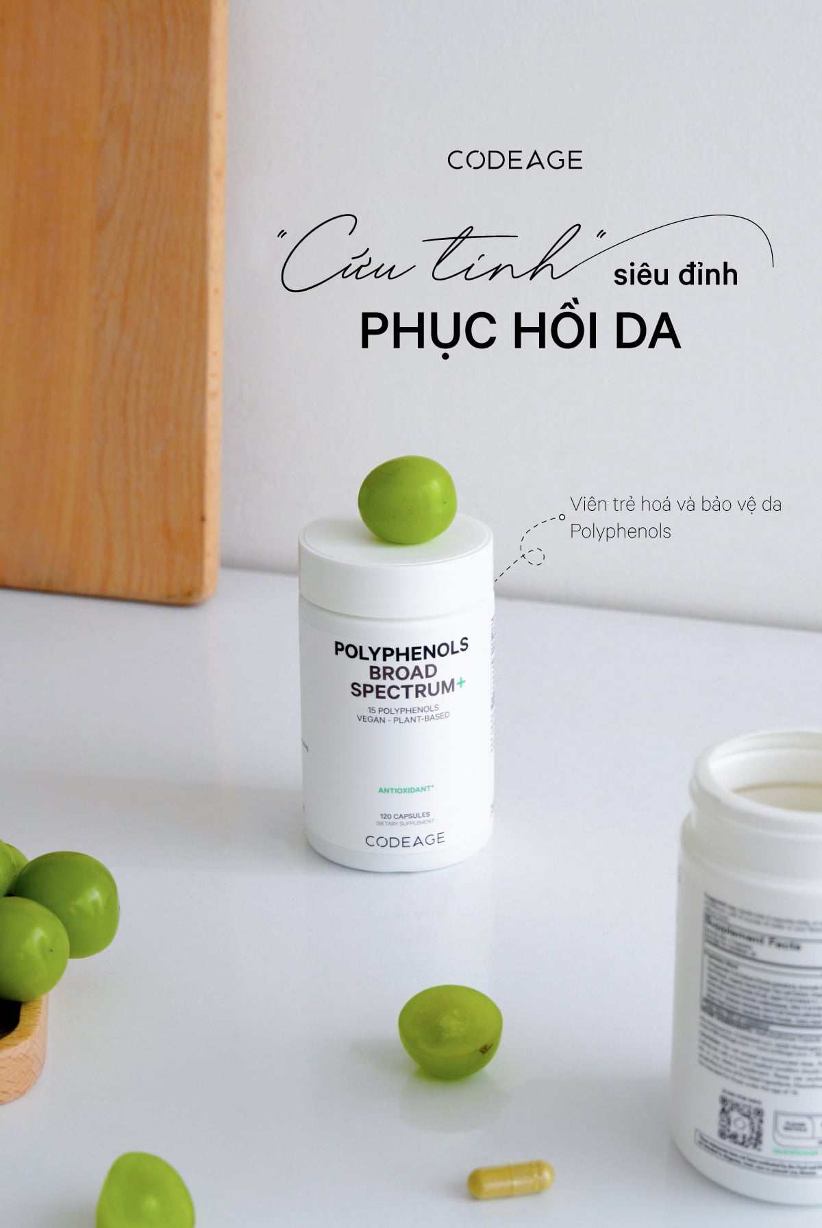 CODEAGE Polyphenols Broad Spectrum - VIÊN CHỐNG NẮNG