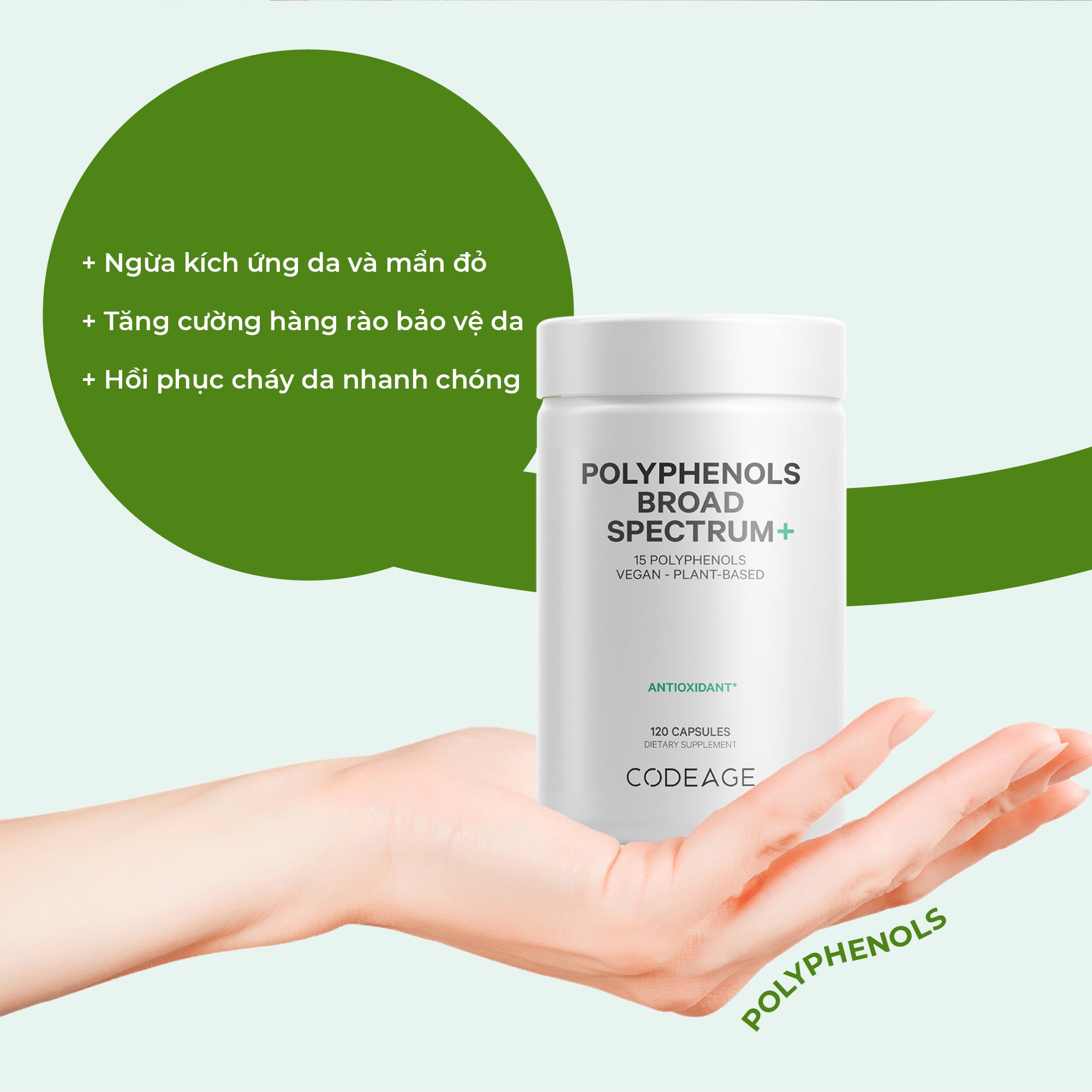 CODEAGE Polyphenols Broad Spectrum - VIÊN CHỐNG NẮNG