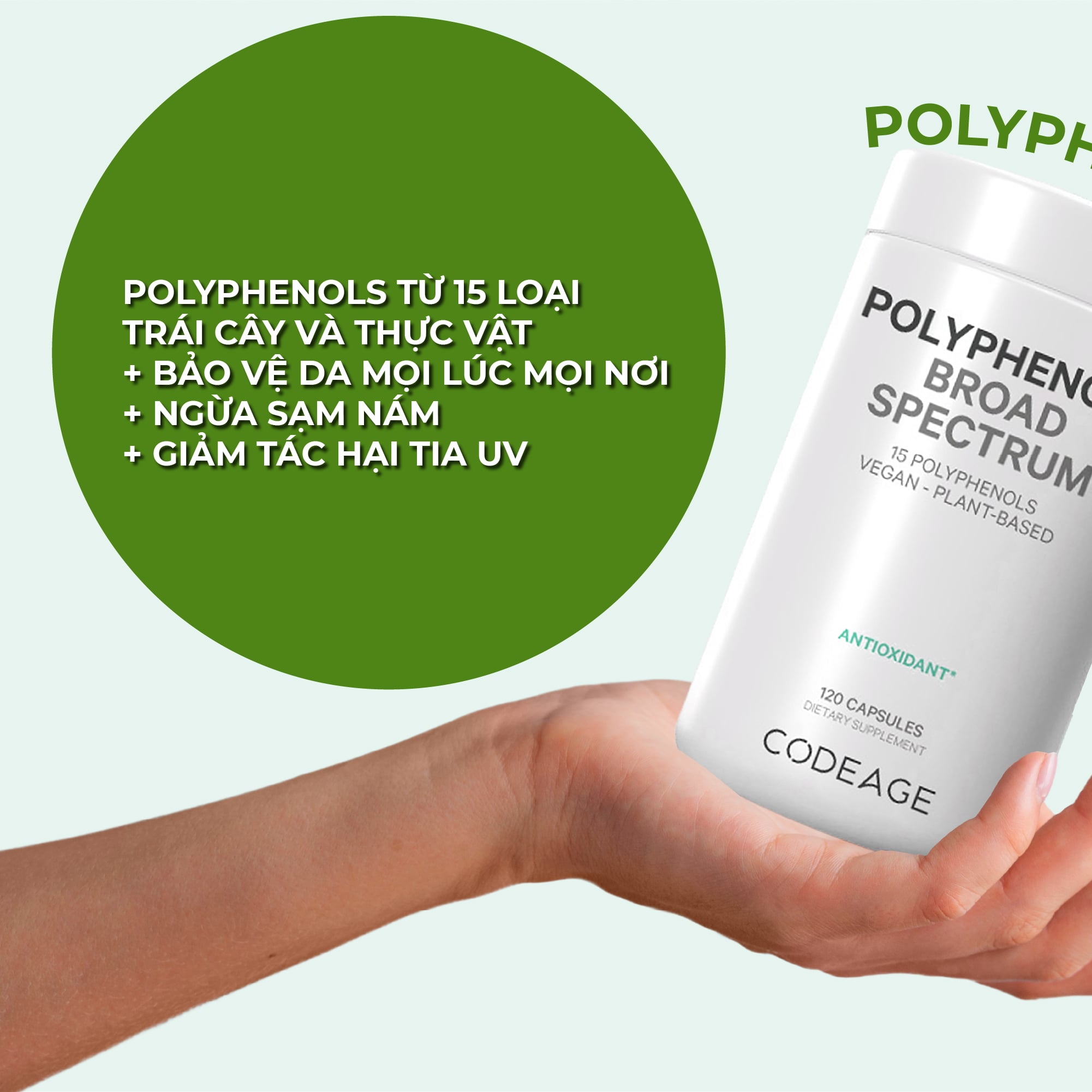 CODEAGE Polyphenols Broad Spectrum - VIÊN CHỐNG NẮNG