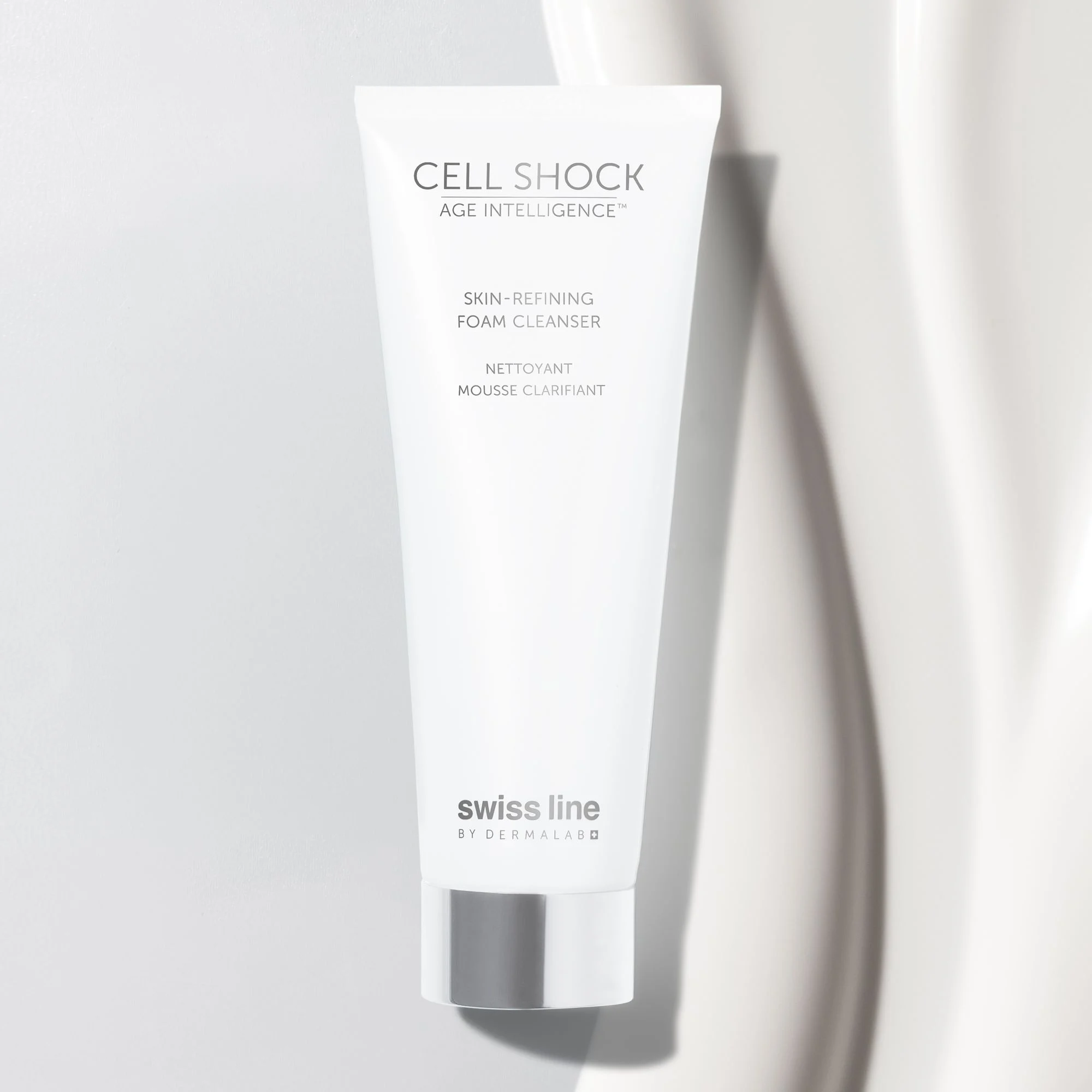 Swissline Cell Shock AI Skin-Refining Foam Cleanser - Foam rửa mặt sạch sâu & thanh lọc & êm dịu làn da 160ml