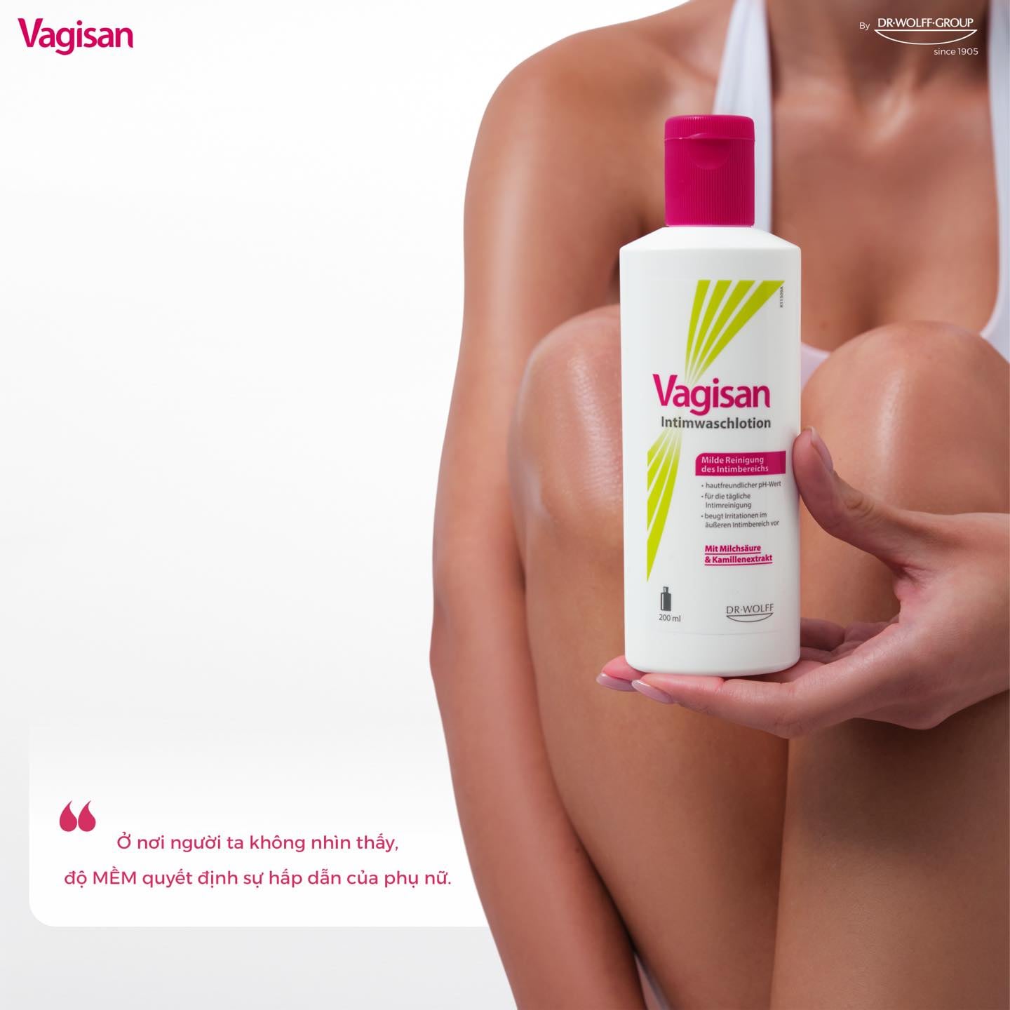Vagisan Intimwaschlotion - Dung Dịch Vệ Sinh Phụ Nữ Làm Mềm Và Chống Lão Hóa