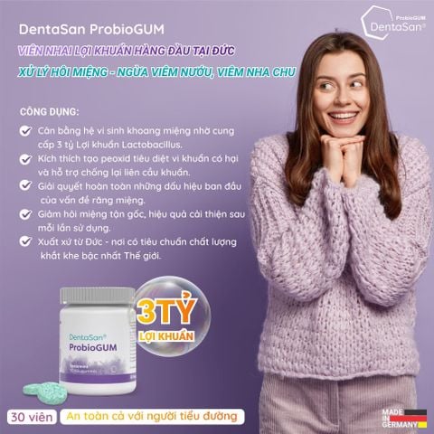 Viên nhai bổ sung lợi khuẩn DentaSan ProbioGUM