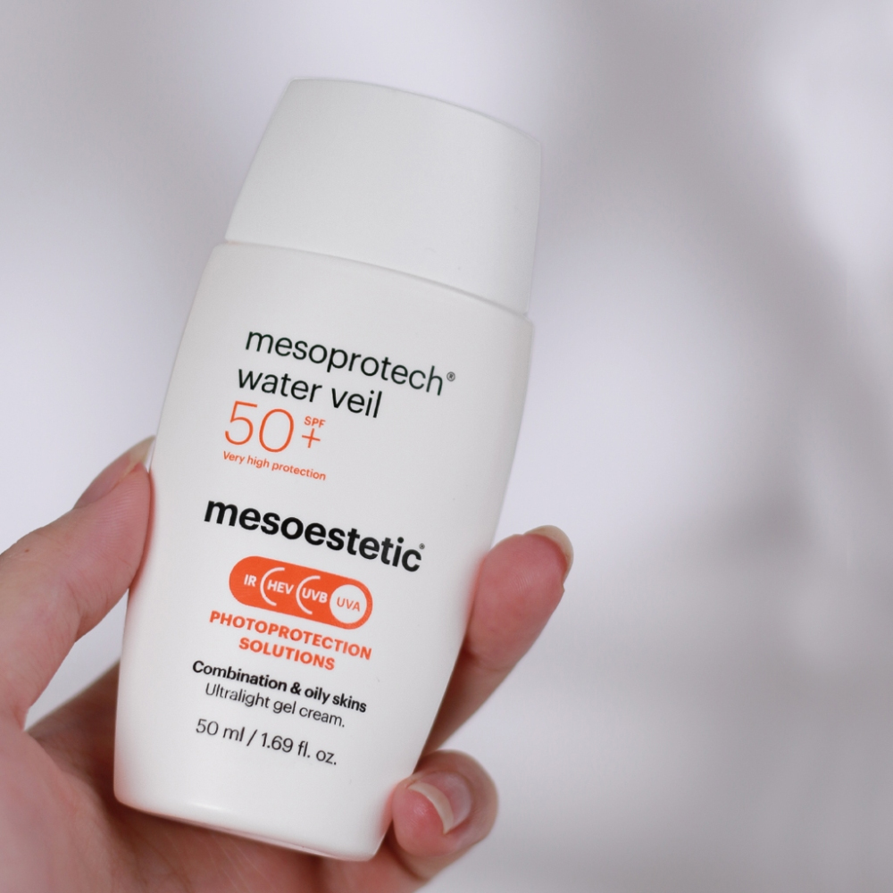 Mesoestetic Mesoprotech Water Veil SPF50+ Kem Chống Nắng Cho Da Dầu 50ml