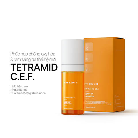 Theramid Tetramid C.E.F - Tinh Chất Chống Oxy Hóa & Làm Sáng Da Thế Hệ Mới 30ml